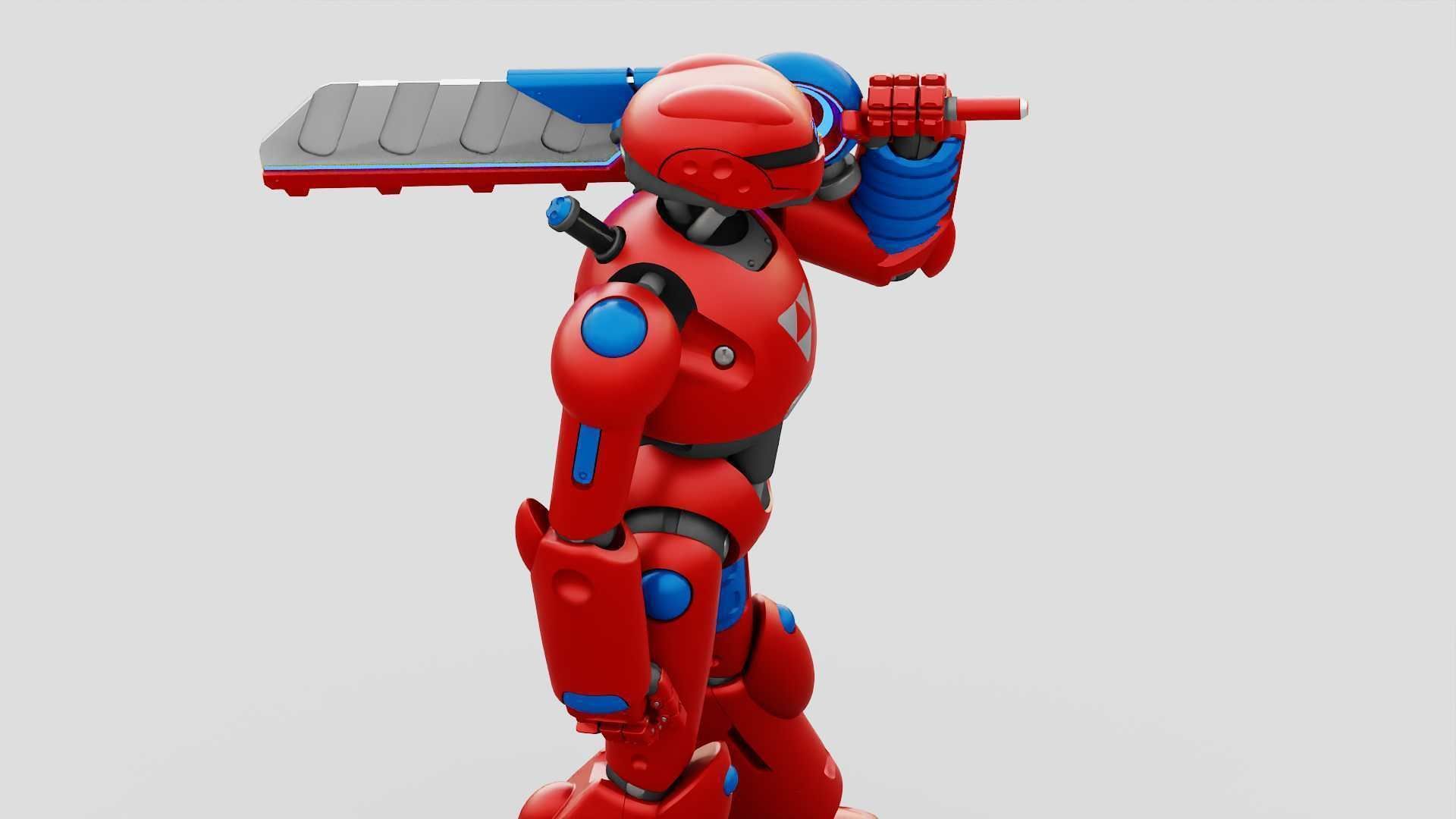 BATTLE DROID ZHOUMI  RIGGED 3D model_19