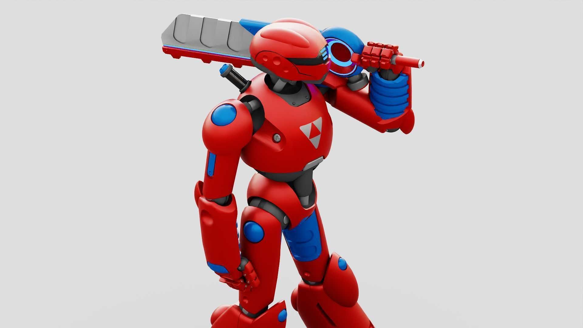 BATTLE DROID ZHOUMI  RIGGED 3D model_18