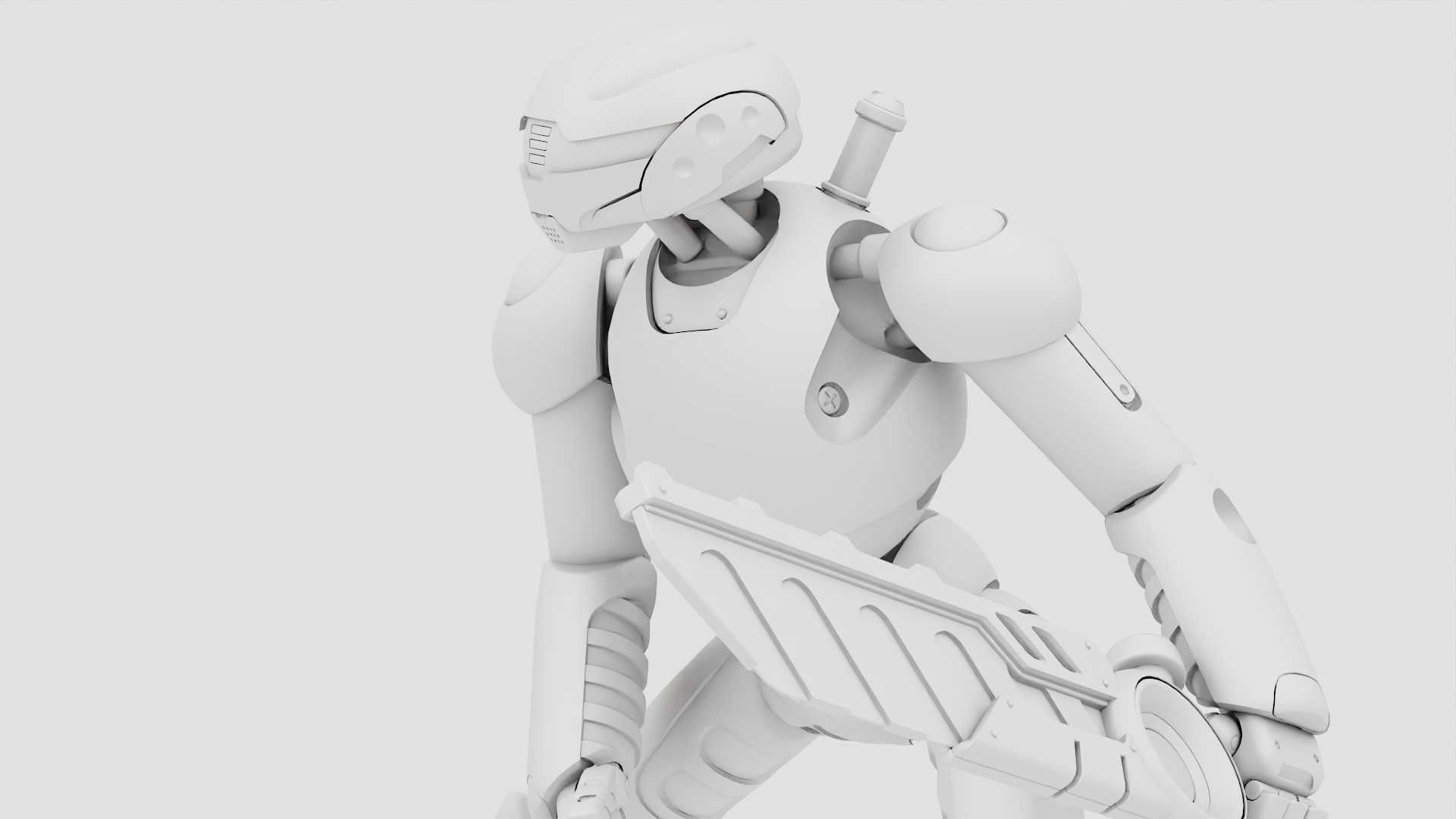 BATTLE DROID ZHOUMI  RIGGED 3D model_34