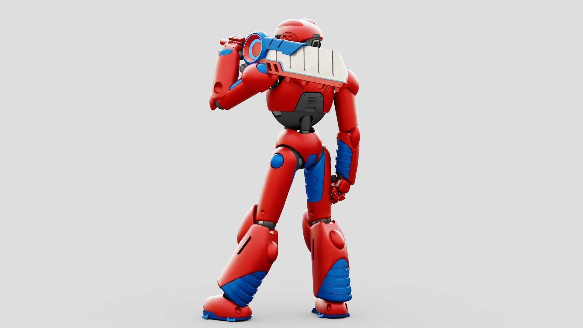 BATTLE DROID ZHOUMI  RIGGED 3D model_10