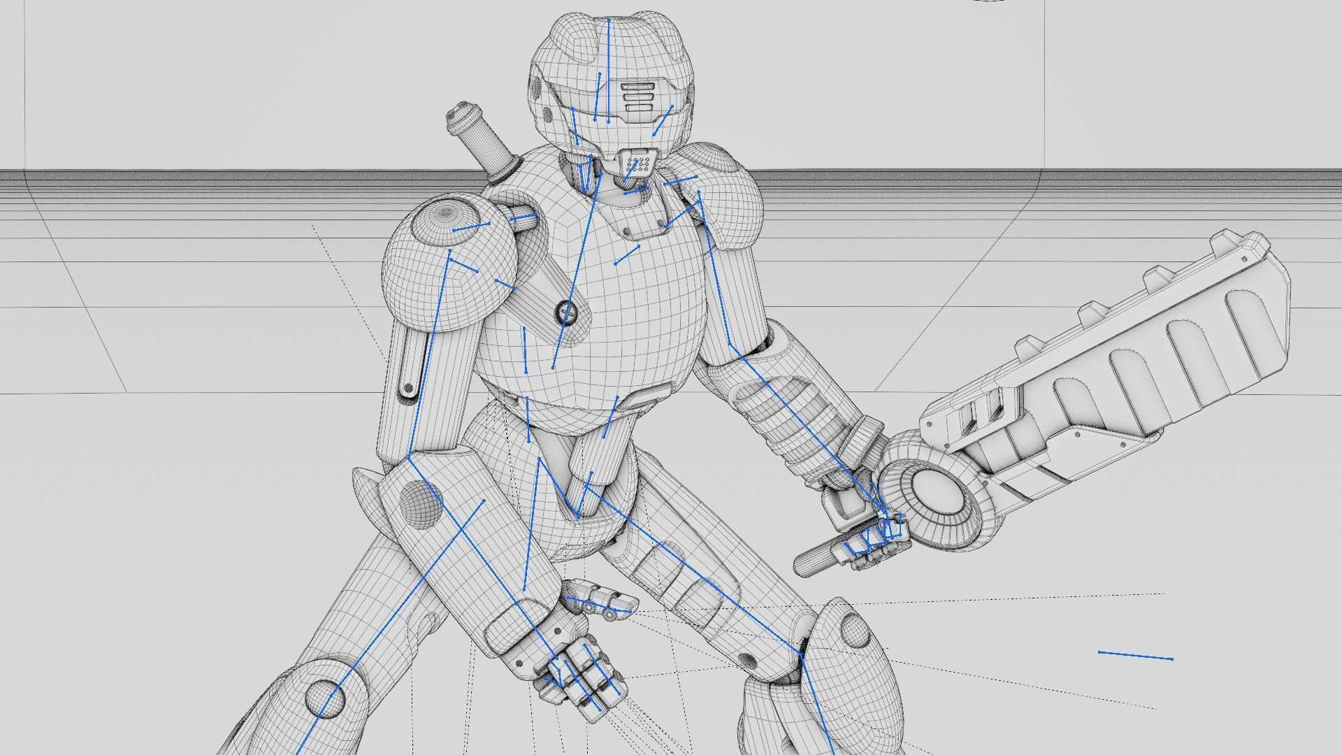 BATTLE DROID ZHOUMI  RIGGED 3D model_37