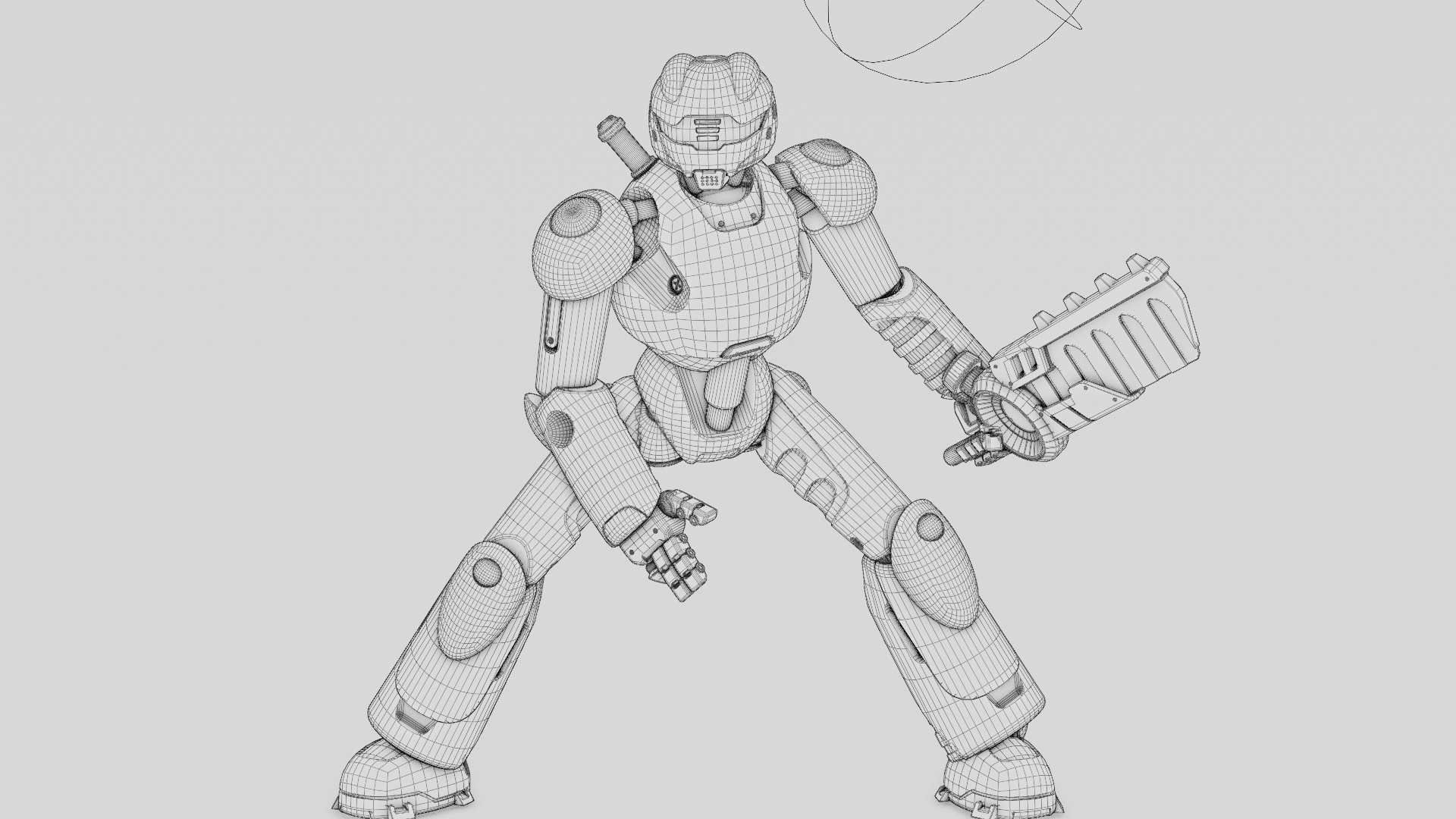 BATTLE DROID ZHOUMI  RIGGED 3D model_36