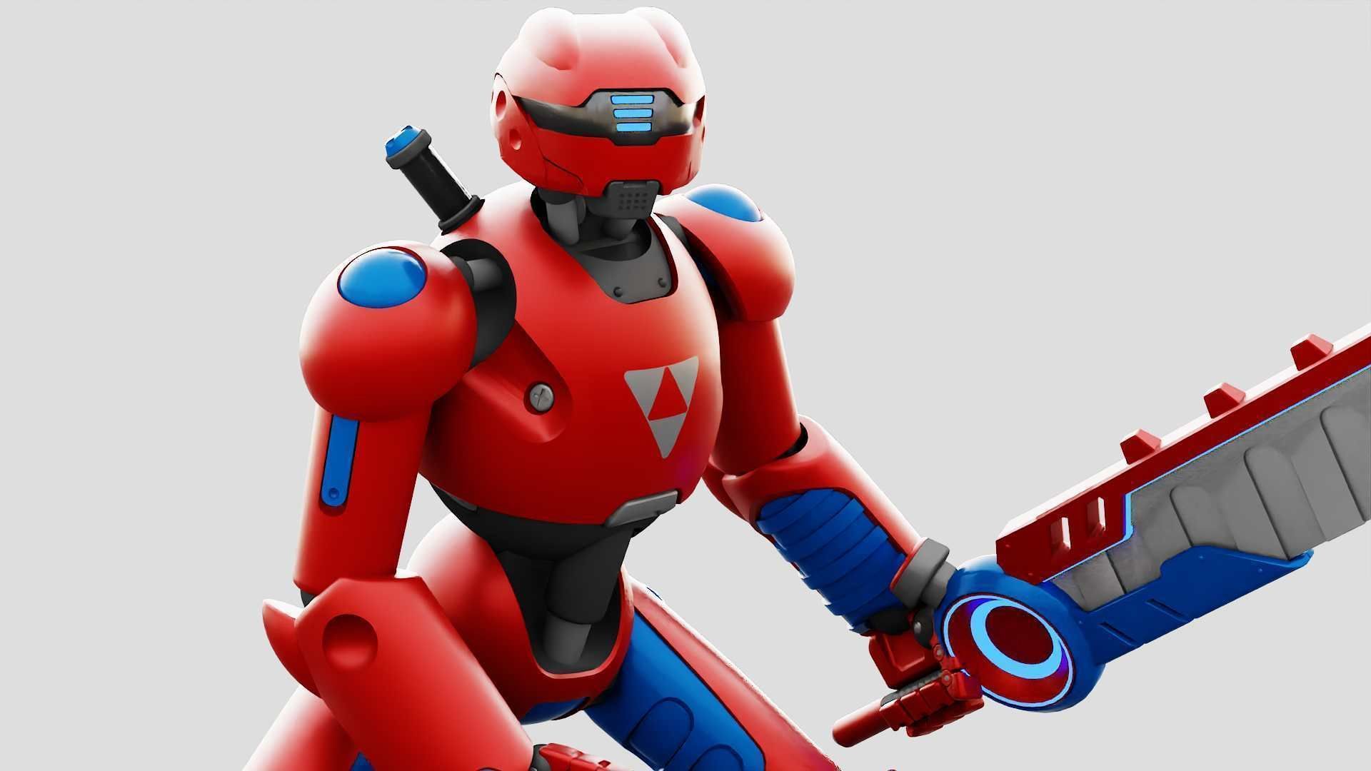 BATTLE DROID ZHOUMI  RIGGED 3D model_30