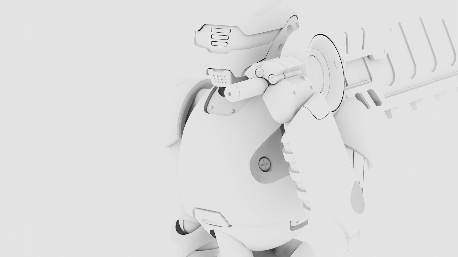 BATTLE DROID ZHOUMI  RIGGED 3D model_41