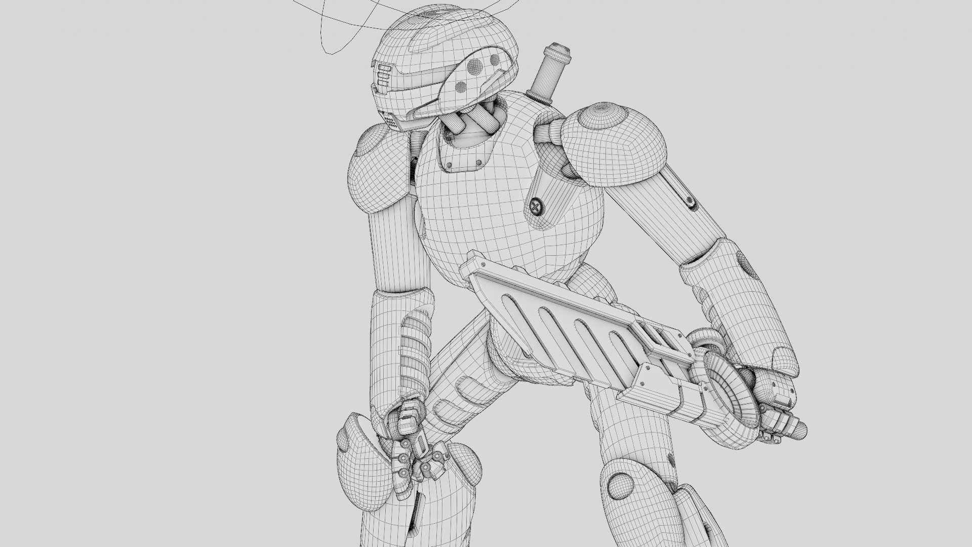 BATTLE DROID ZHOUMI  RIGGED 3D model_38