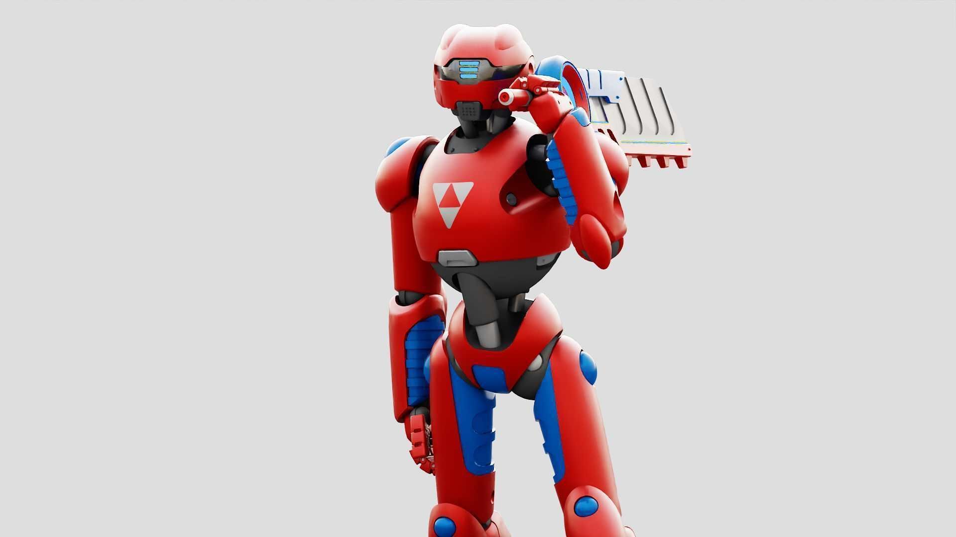 BATTLE DROID ZHOUMI  RIGGED 3D model_15