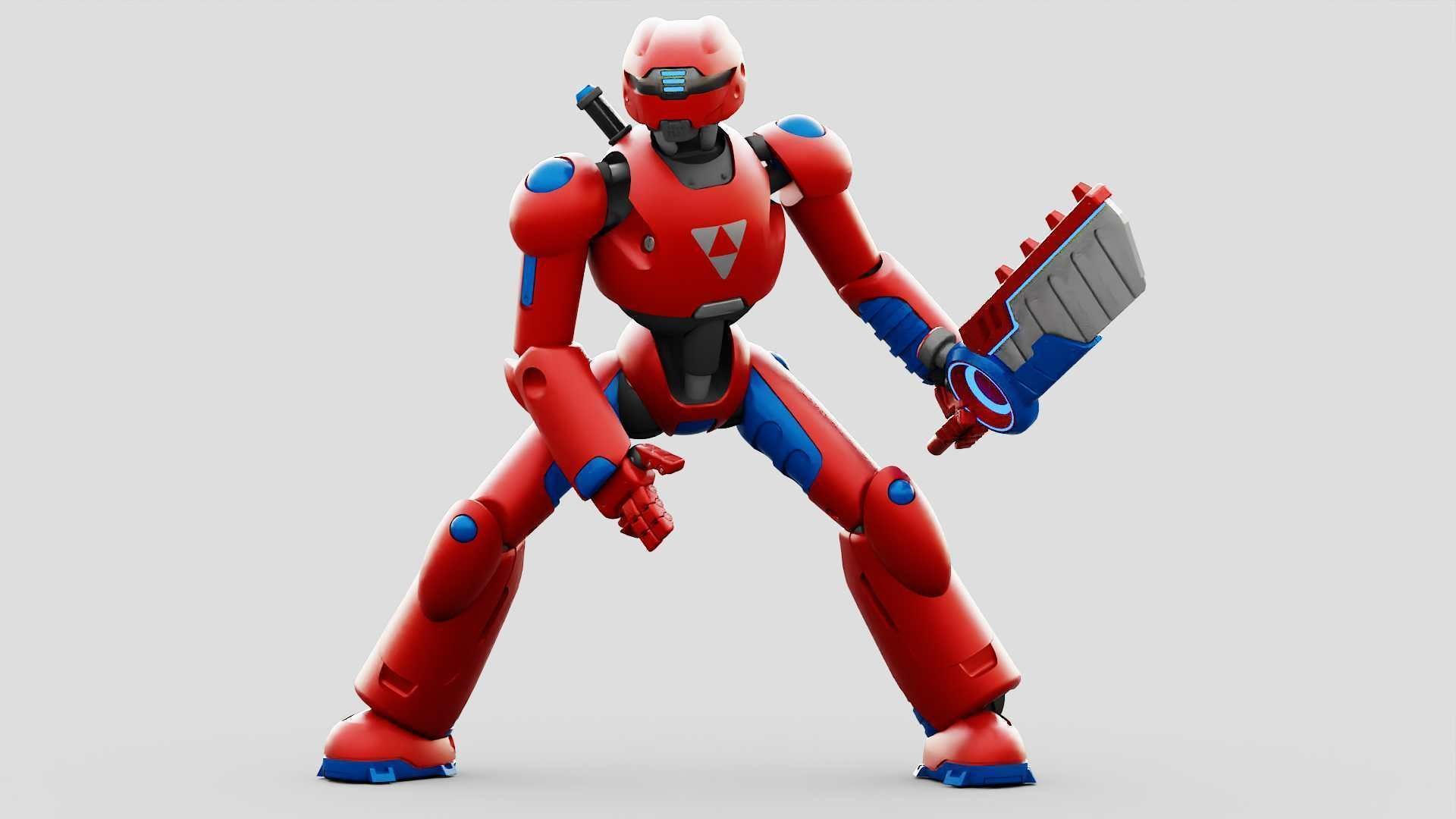 BATTLE DROID ZHOUMI  RIGGED 3D model_29