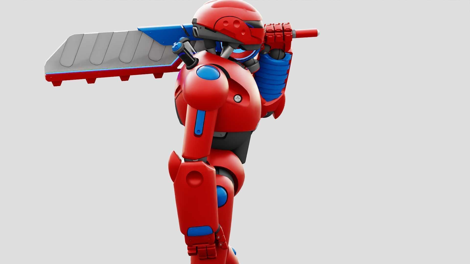 BATTLE DROID ZHOUMI  RIGGED 3D model_5