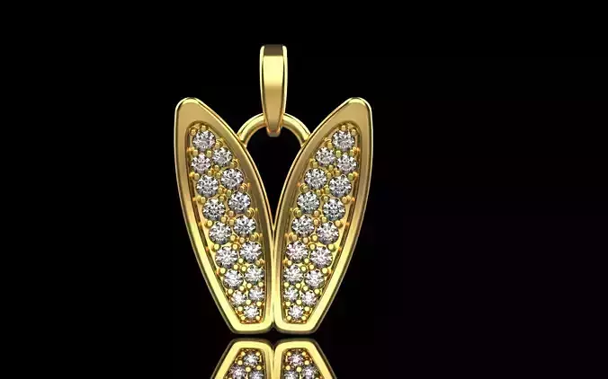 Rabbit lucky pendant model 321