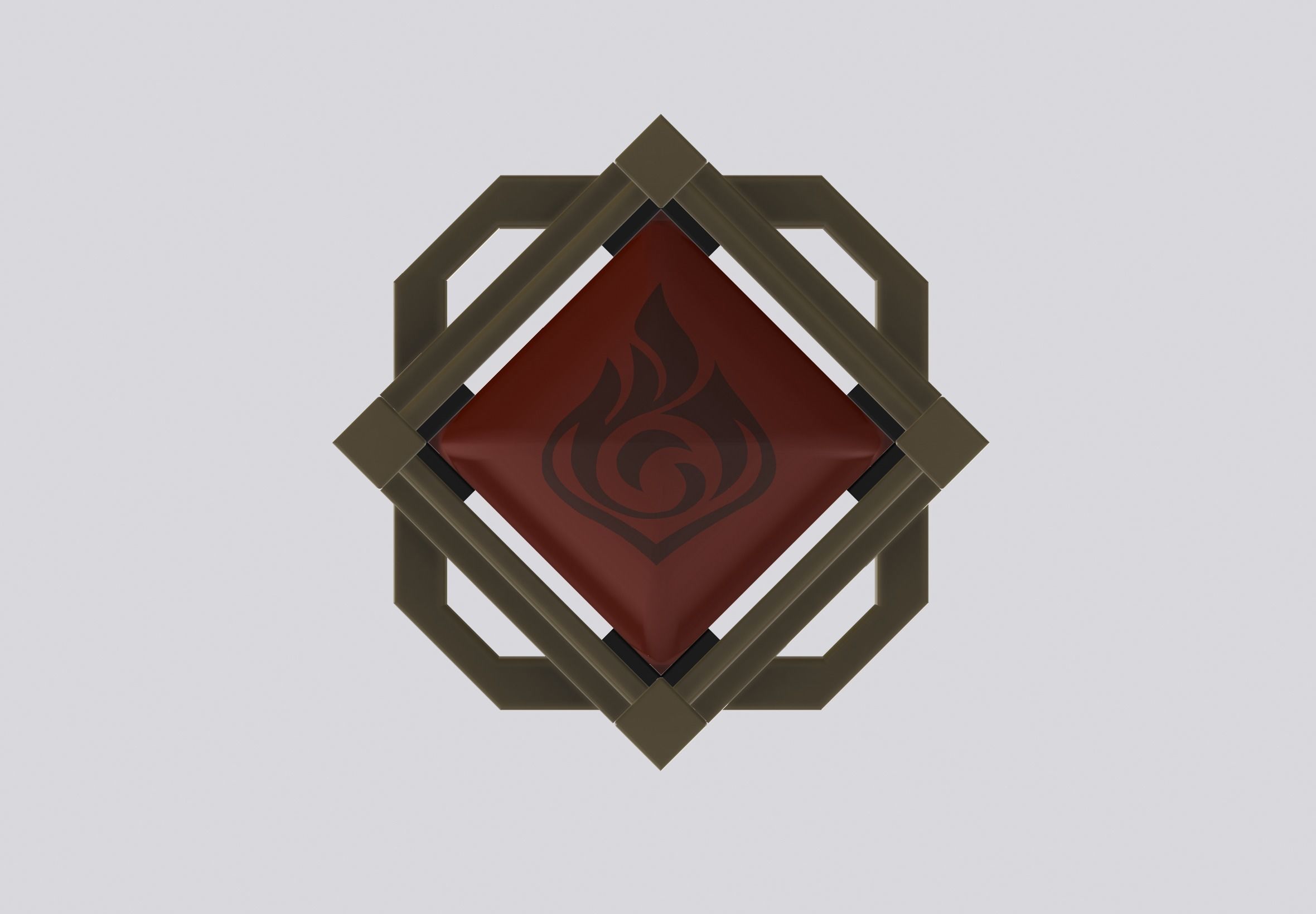 Liyue Pyro Vision Genshin Impact 3D print model_3