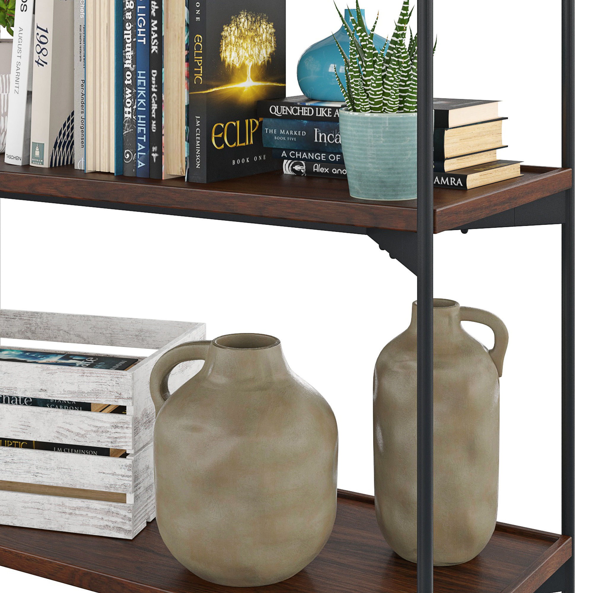 Warren Etagere Bookcase 3D model_1