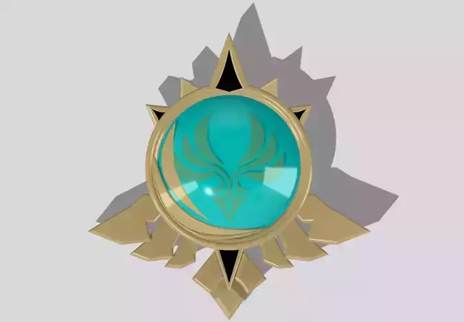 Mondstadt Anemo Vision Genshin Impact 3D print model