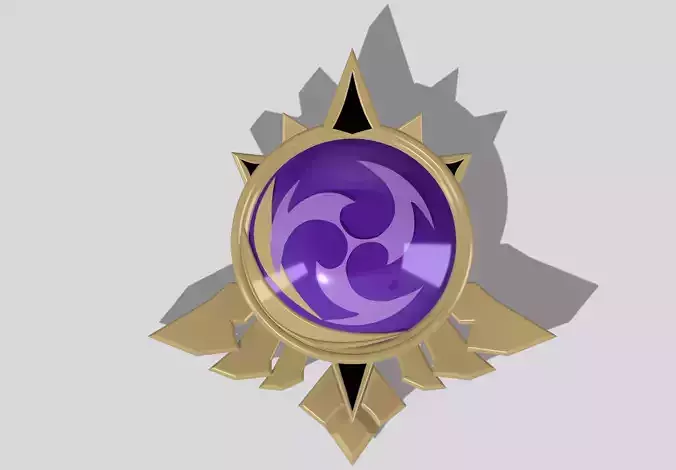 Mondstadt Electro Vision Genshin Impact 3D print model