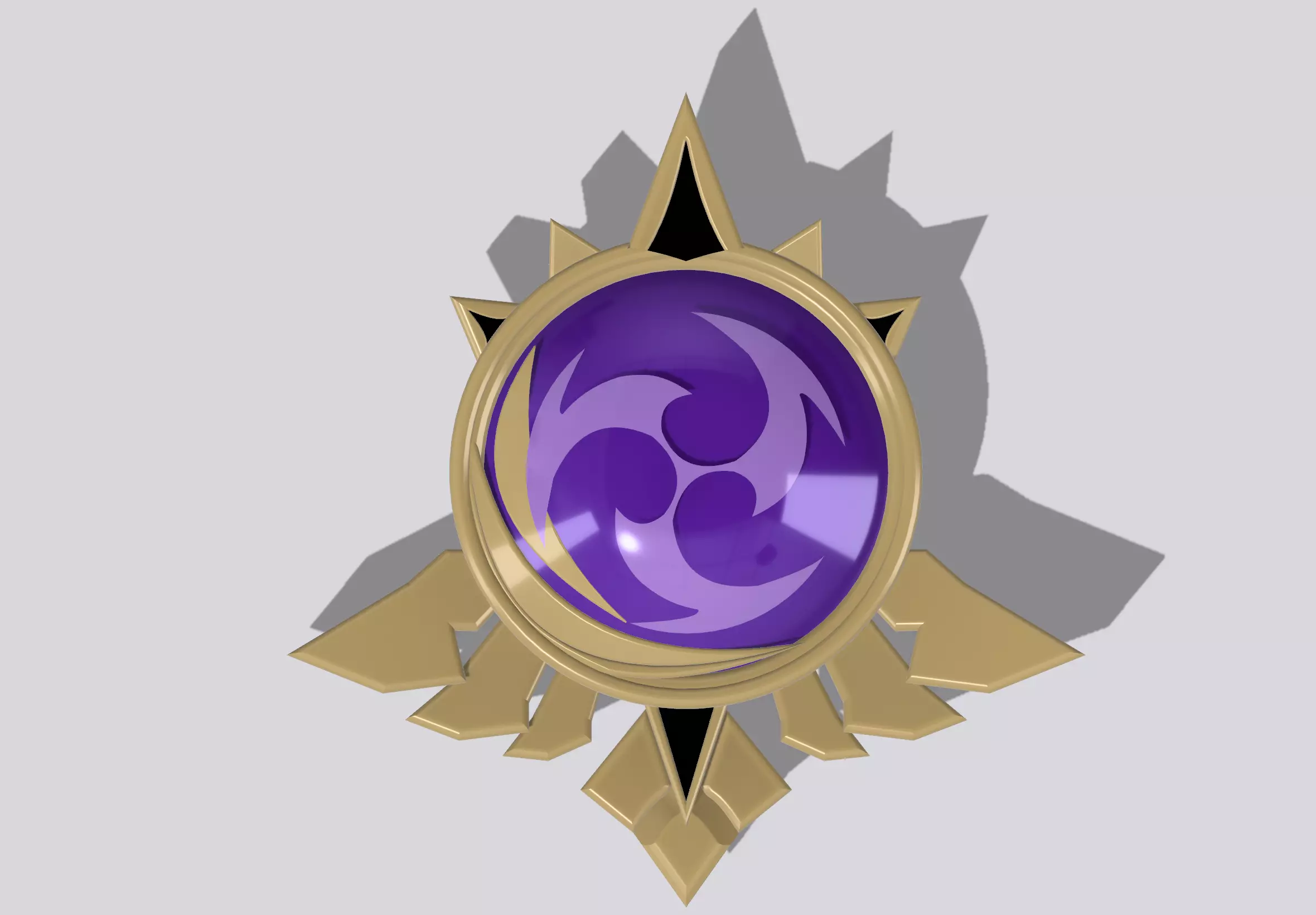 Mondstadt Electro Vision Genshin Impact 3D print model_0