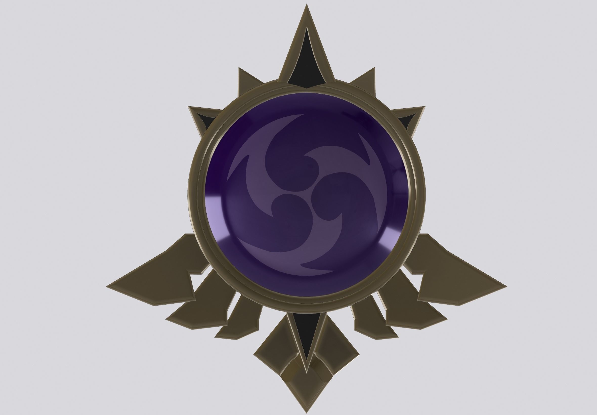 Mondstadt Electro Vision Genshin Impact 3D print model_5