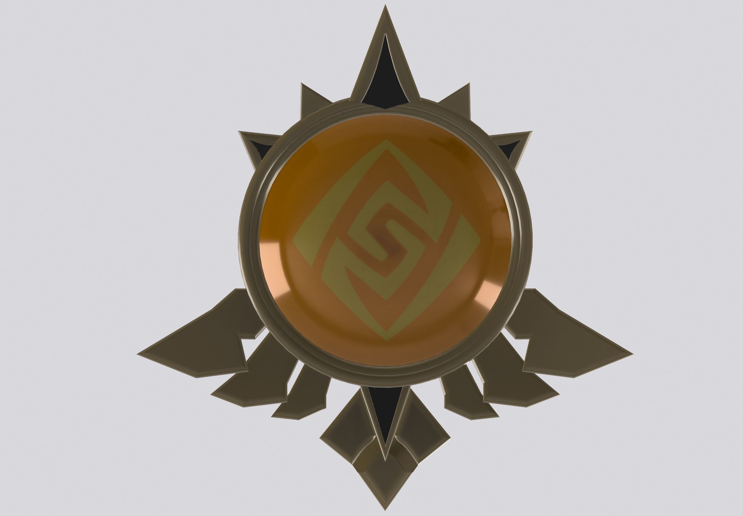 Mondstadt Geo Vision Genshin Impact 3D print model_5