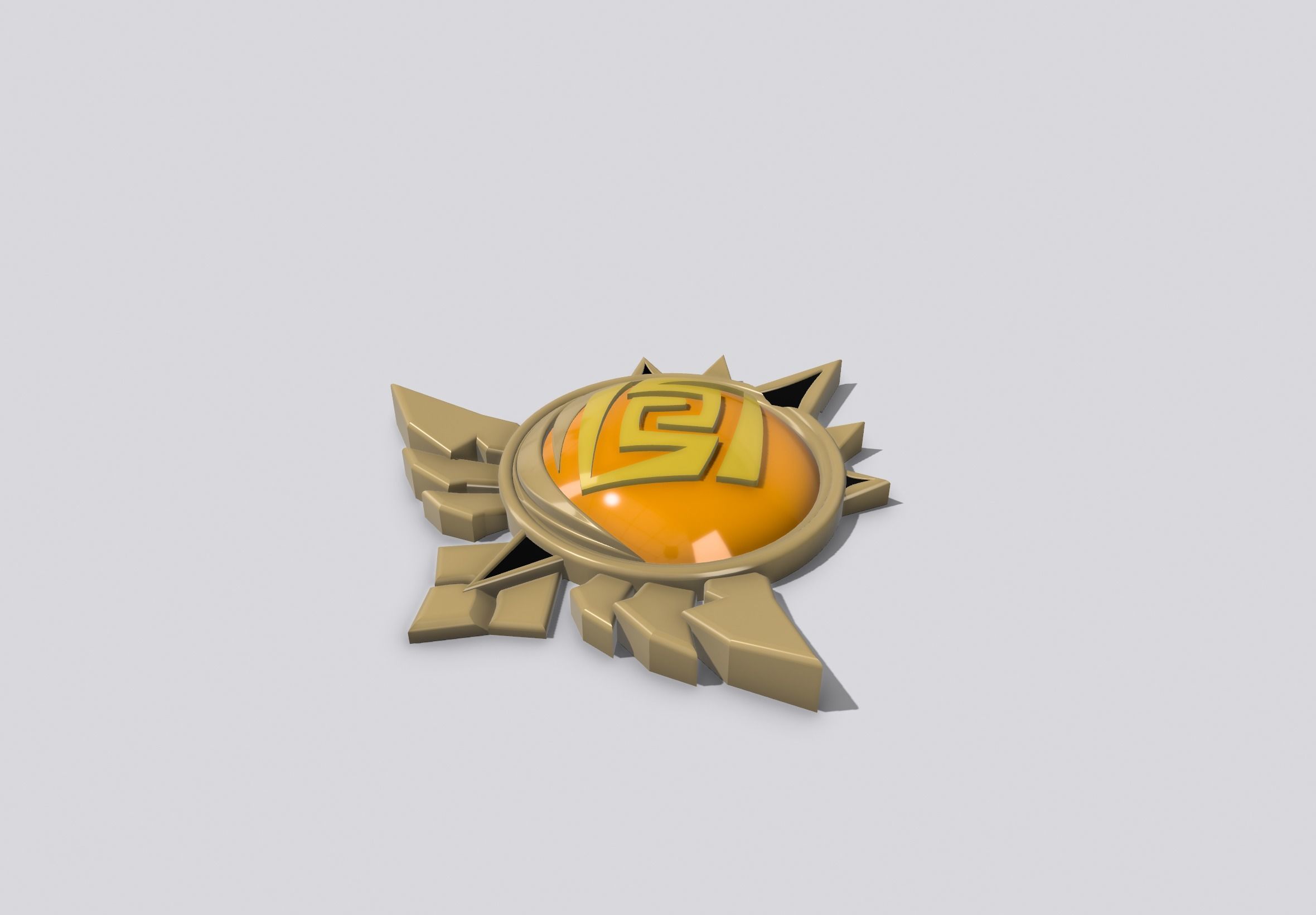 Mondstadt Geo Vision Genshin Impact 3D print model_7