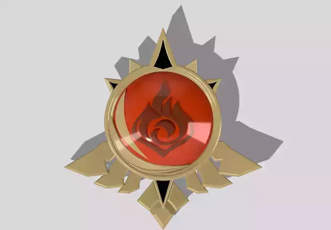 Mondstadt Pyro Vision Genshin Impact 3D print model