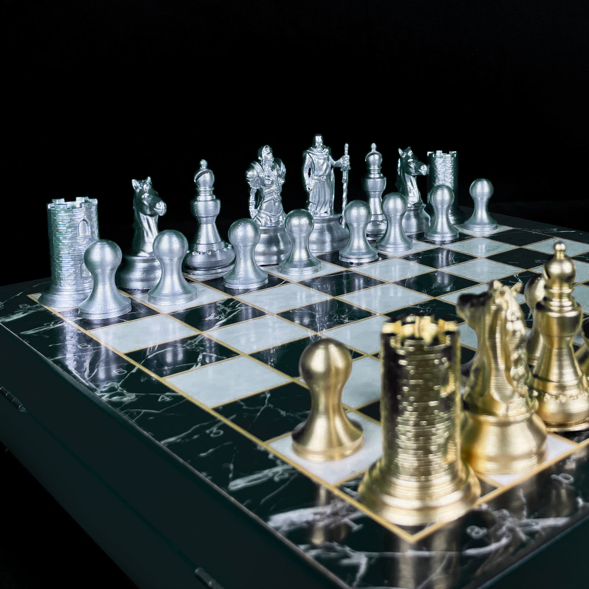 Knight Chess Set - Chevalier Chess 3D print model_17