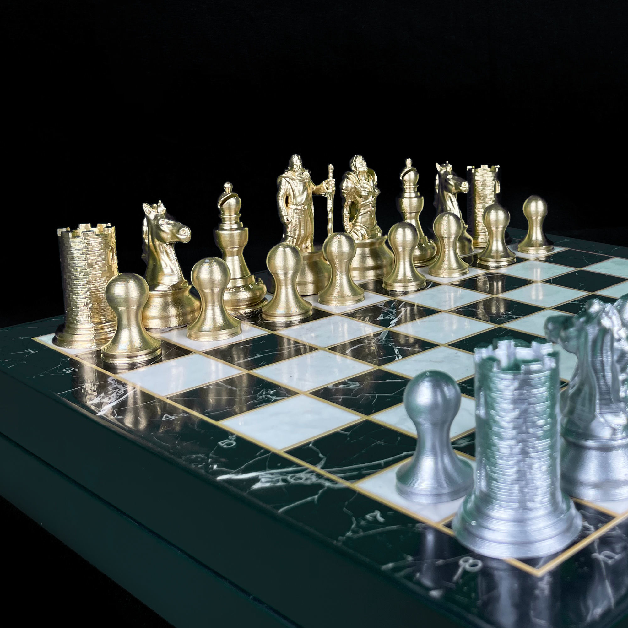 Knight Chess Set - Chevalier Chess 3D print model_5
