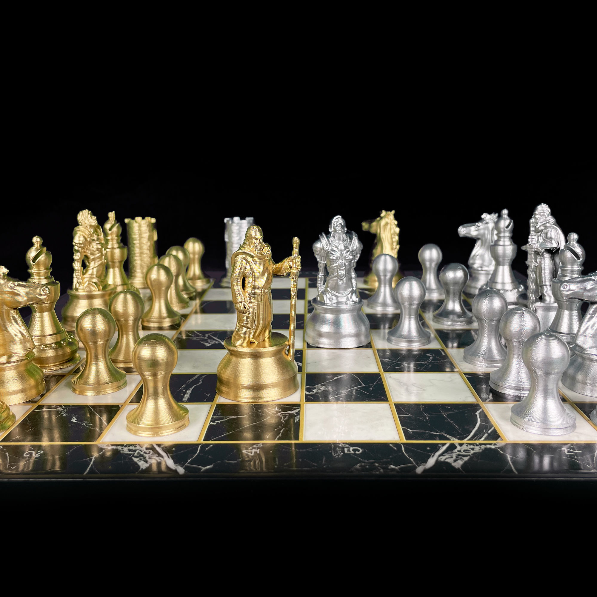 Knight Chess Set - Chevalier Chess 3D print model_11