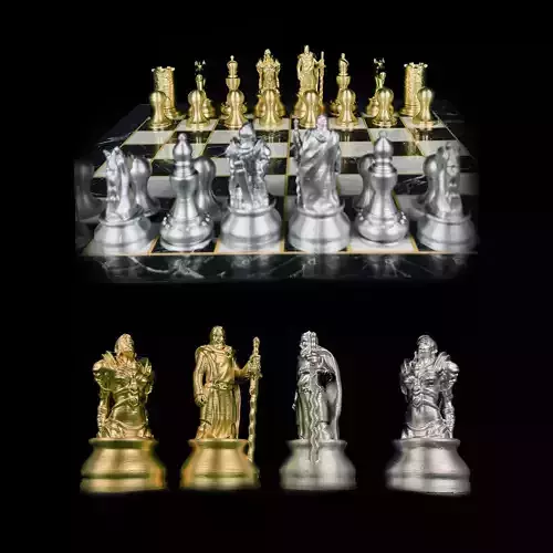 Knight Chess Set - Chevalier Chess 3D print model
