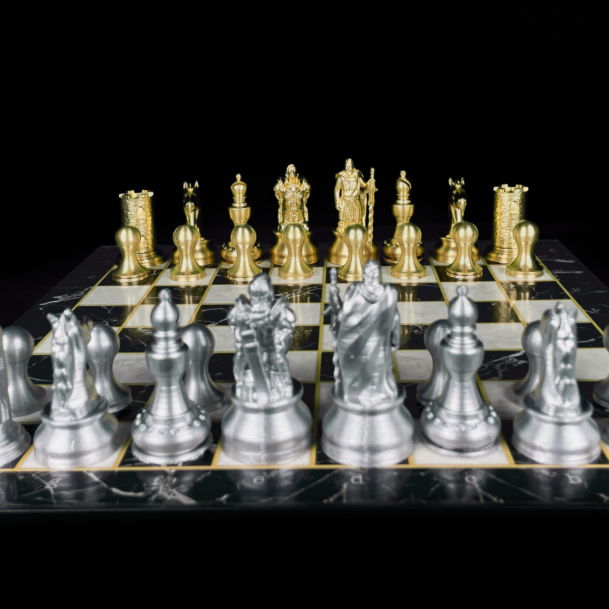 Knight Chess Set - Chevalier Chess 3D print model_12