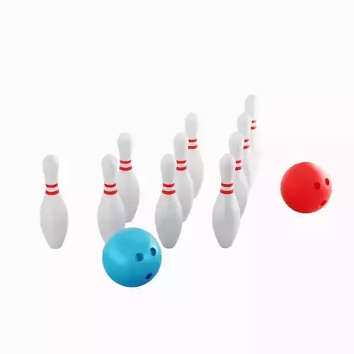 Bowling Set Pins and Balls