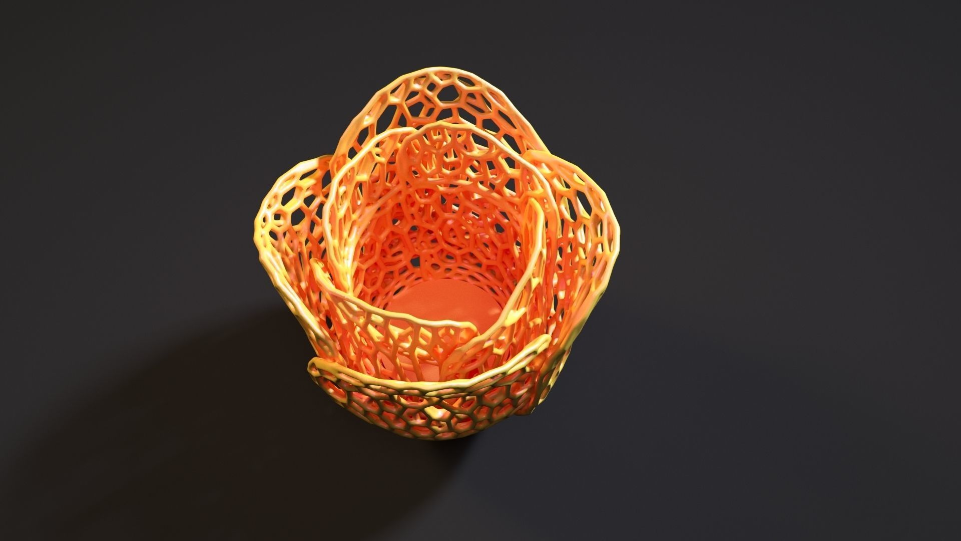 Rose vase 3D print model_3