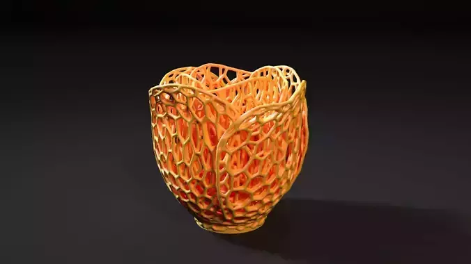 Rose vase 3D print model