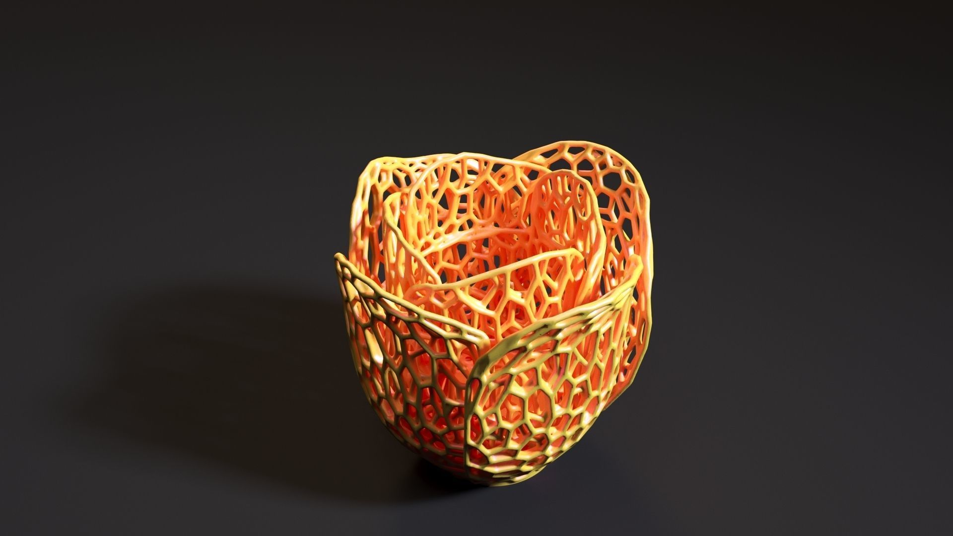 Rose vase 3D print model_4