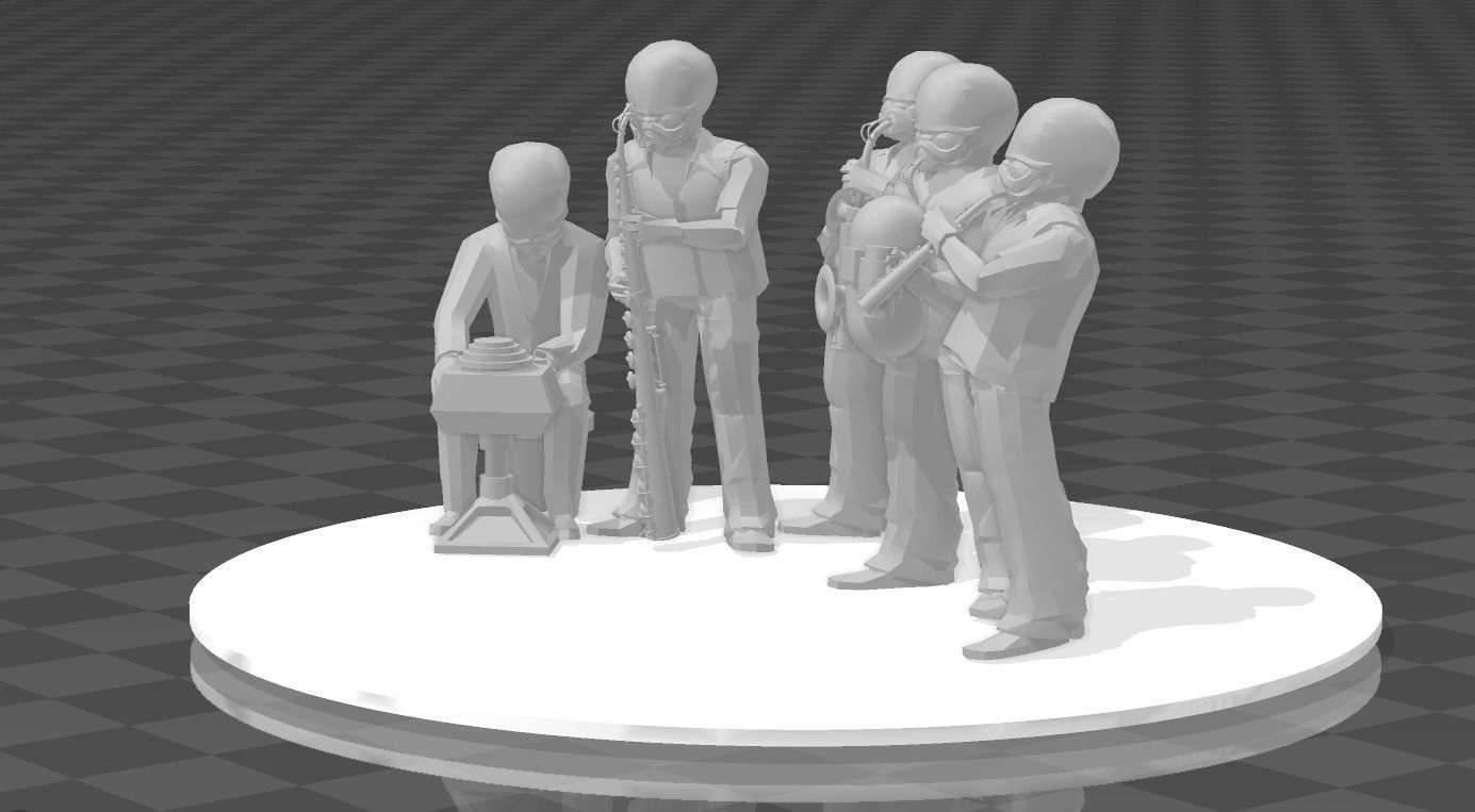 Star Wars Cantina Band 3D print model_1