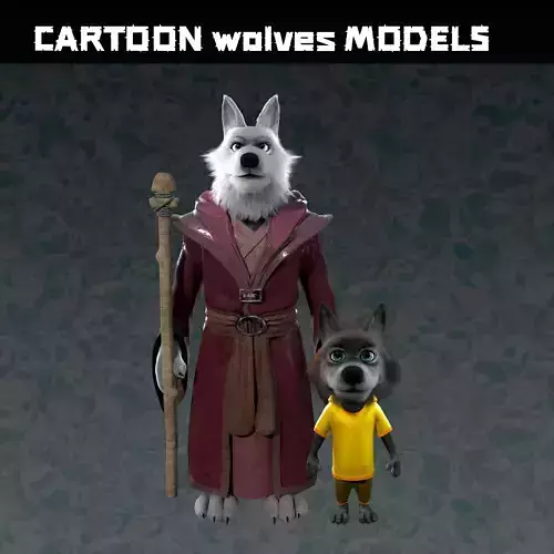 Cartoon Wolves NoRig