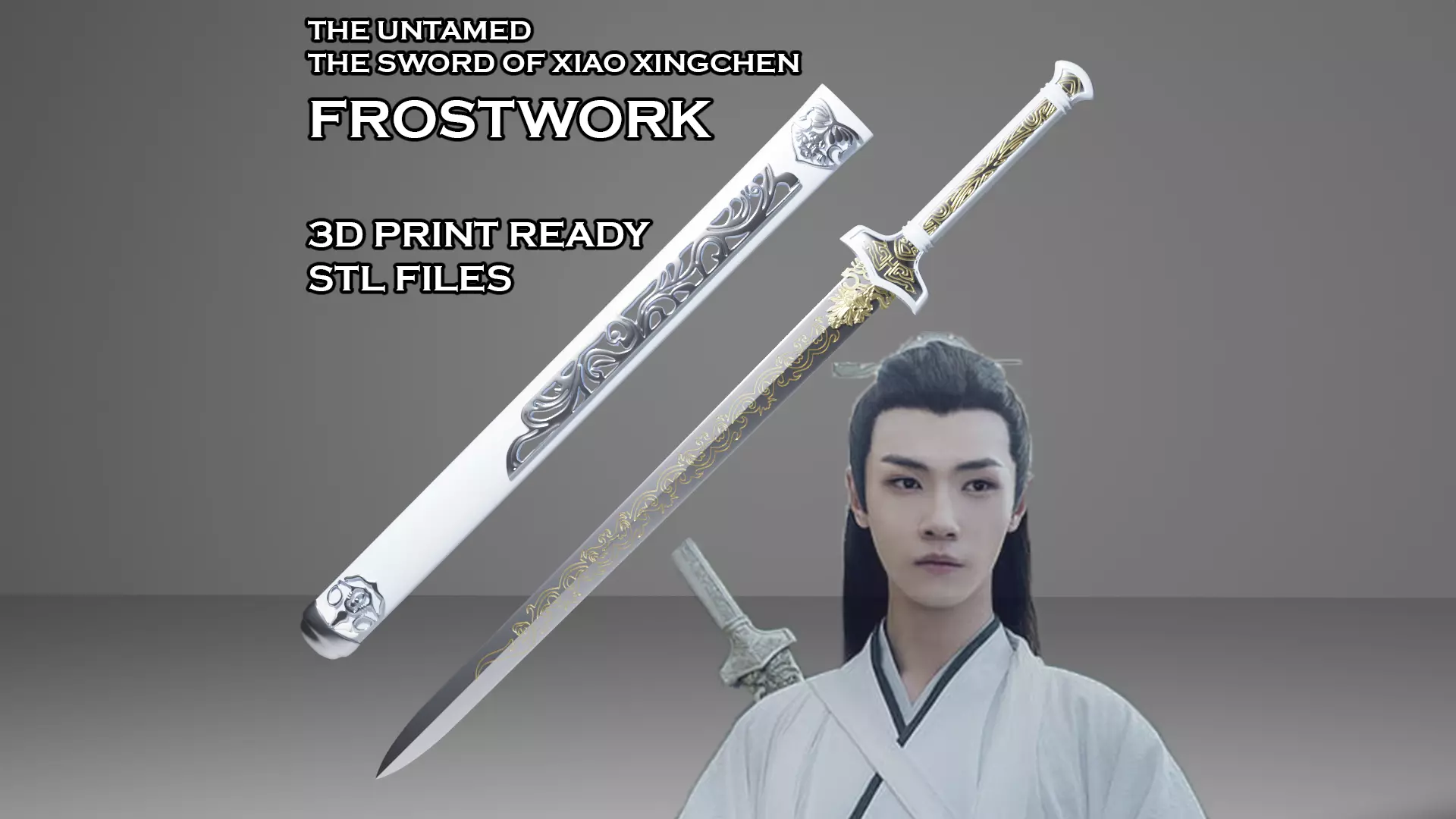 Frostwork--Sword of Xiao Xingchen--The Untamed--Print Ready 3D print model_0