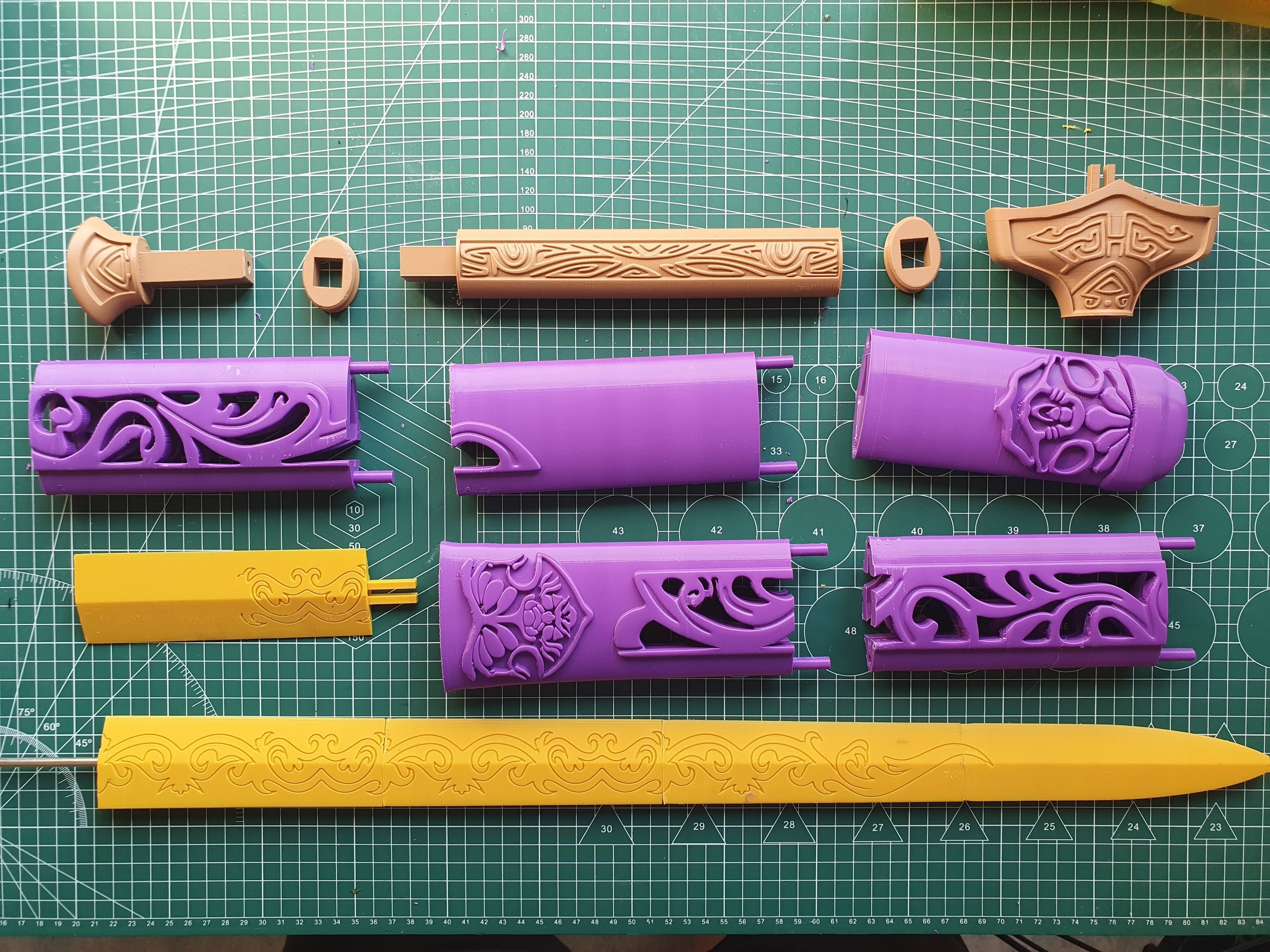 Frostwork--Sword of Xiao Xingchen--The Untamed--Print Ready 3D print model_3