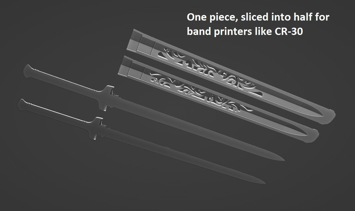 Frostwork--Sword of Xiao Xingchen--The Untamed--Print Ready 3D print model_11