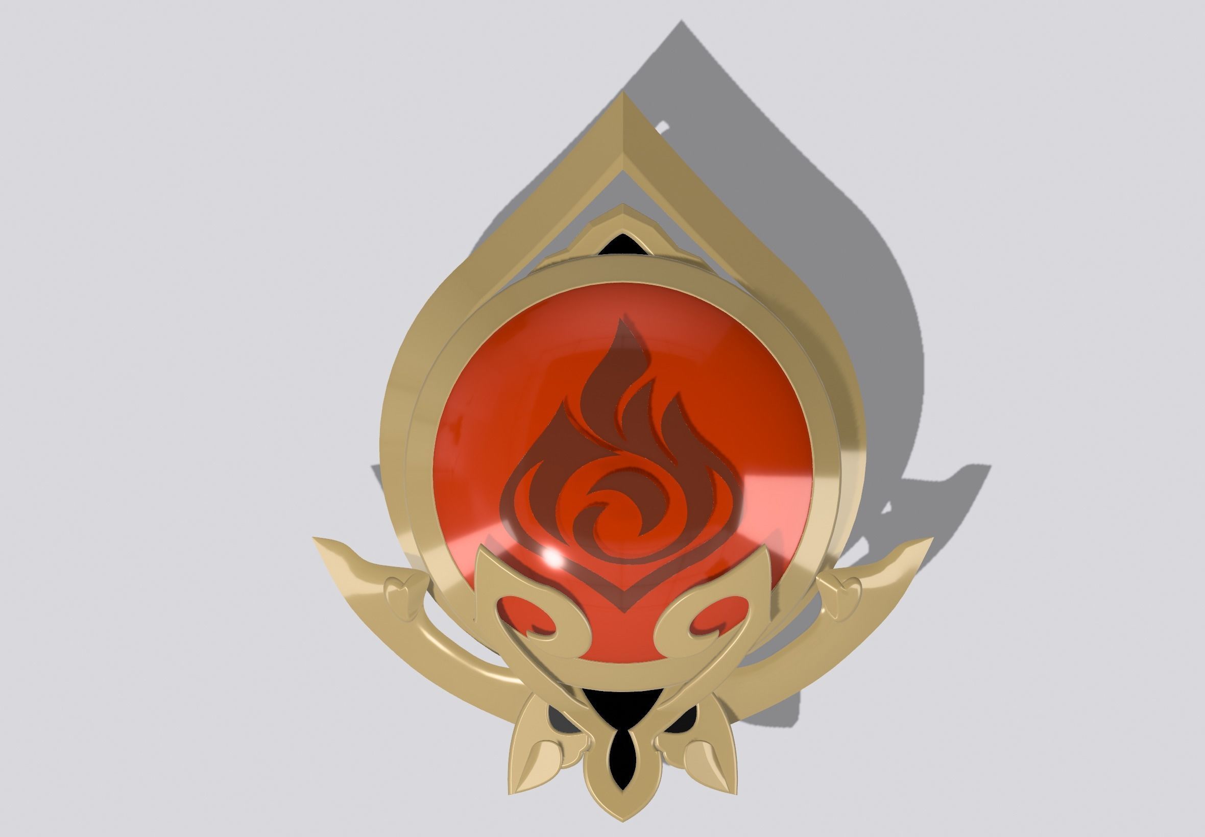 Sumeru Pyro Vision Genshin Impact 3D model 3D printable CGTrader