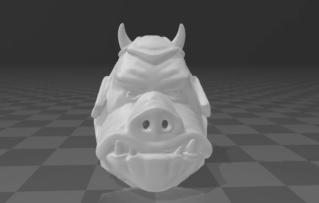 Star Wars Gamorrean guard Helmet - Mask 3D print model_0