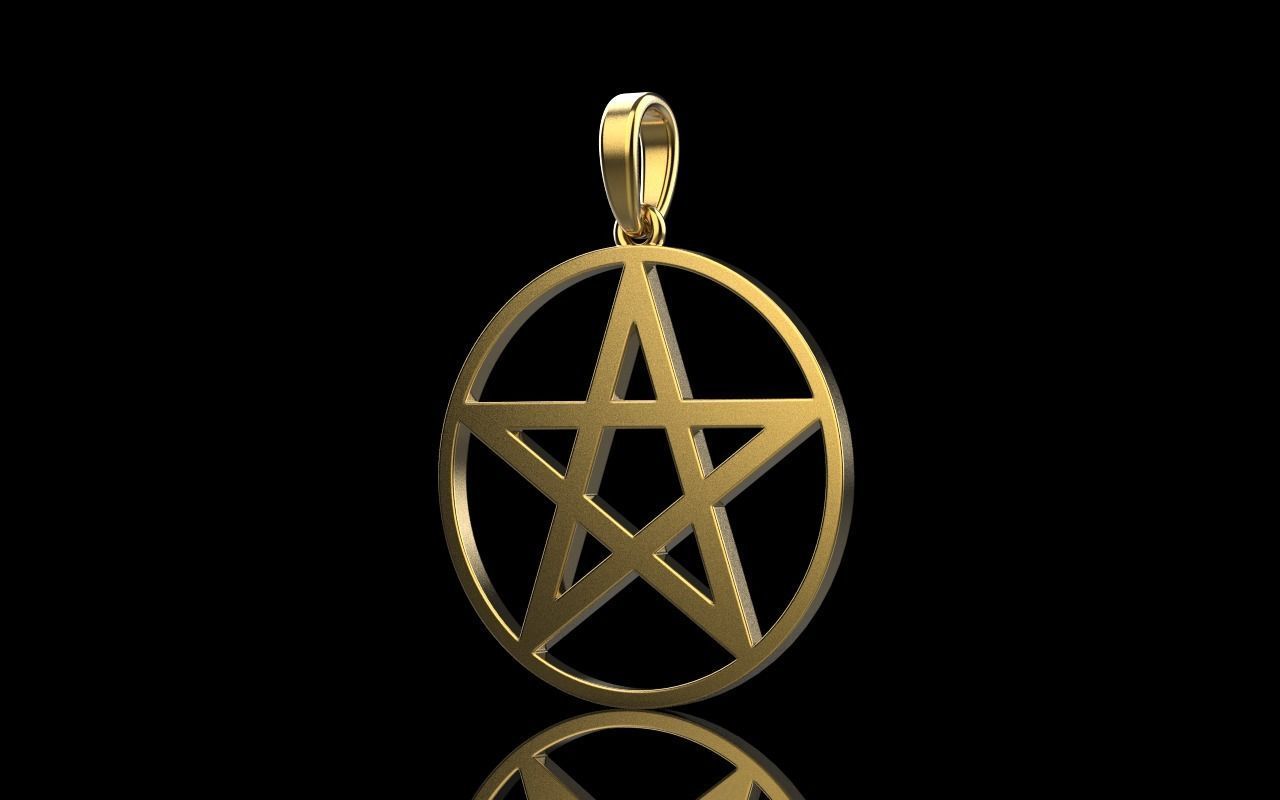 Star of David pendant model 323 3D print model_16