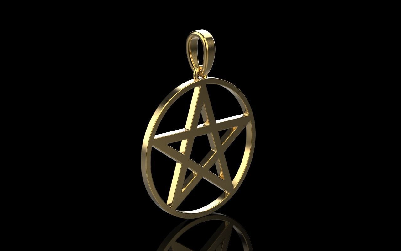 Star of David pendant model 323 3D print model_27