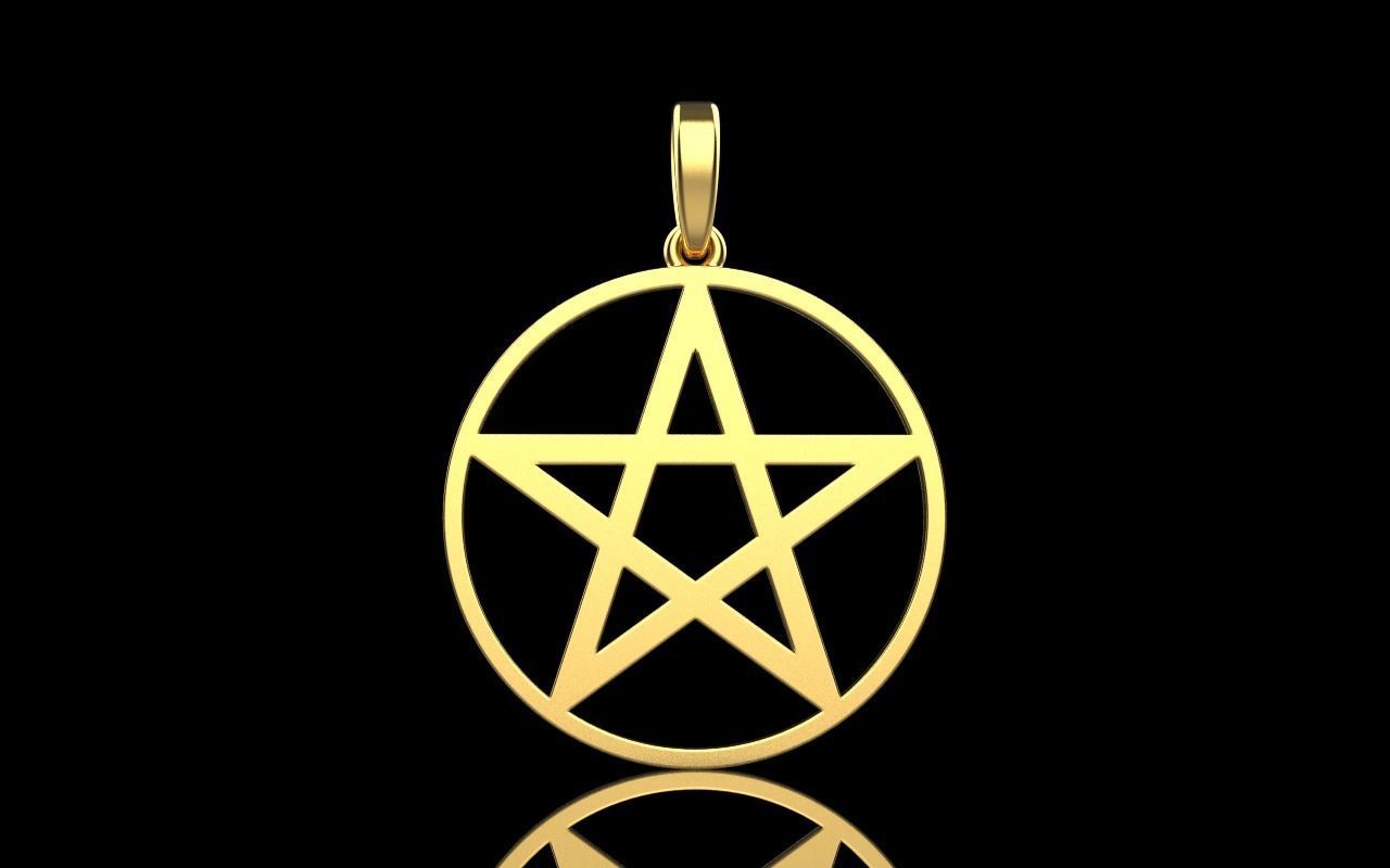 Star of David pendant model 323 3D print model_21