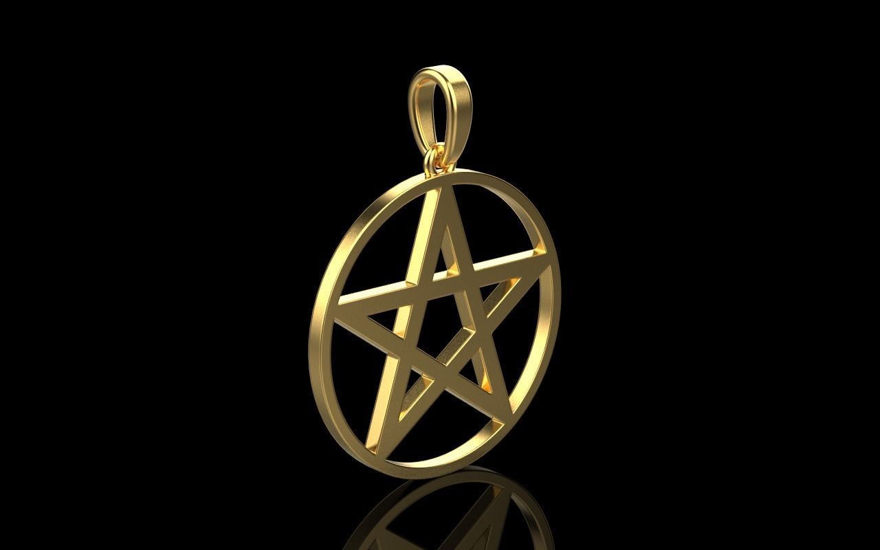Star of David pendant model 323 3D print model_22