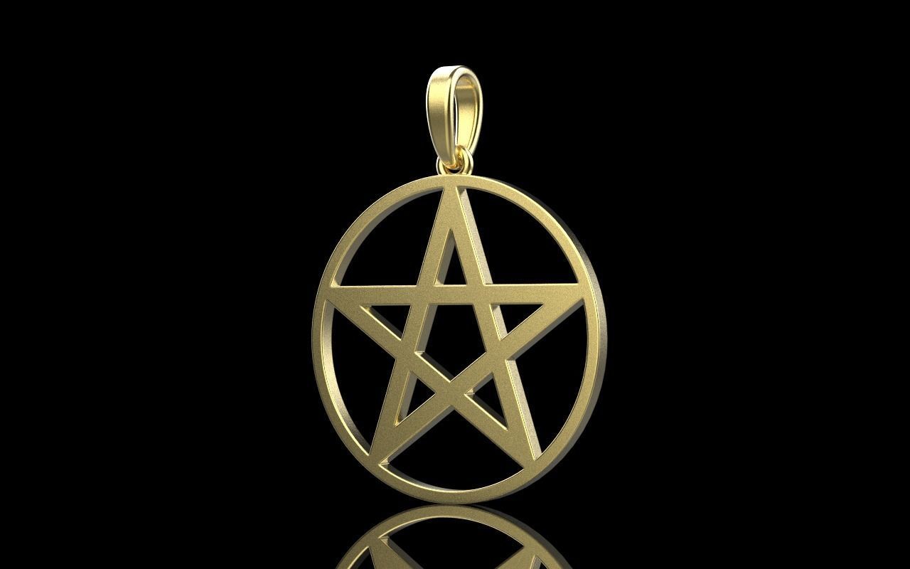 Star of David pendant model 323 3D print model_15