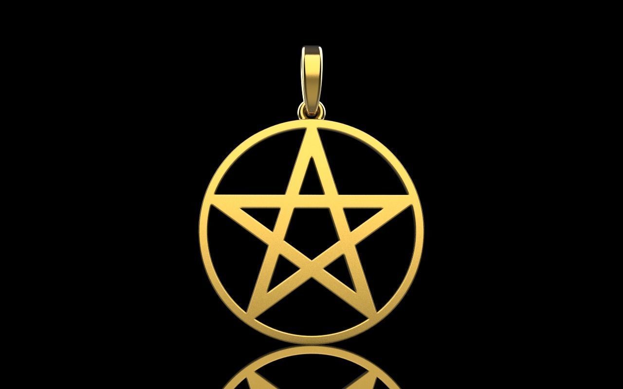 Star of David pendant model 323 3D print model_17