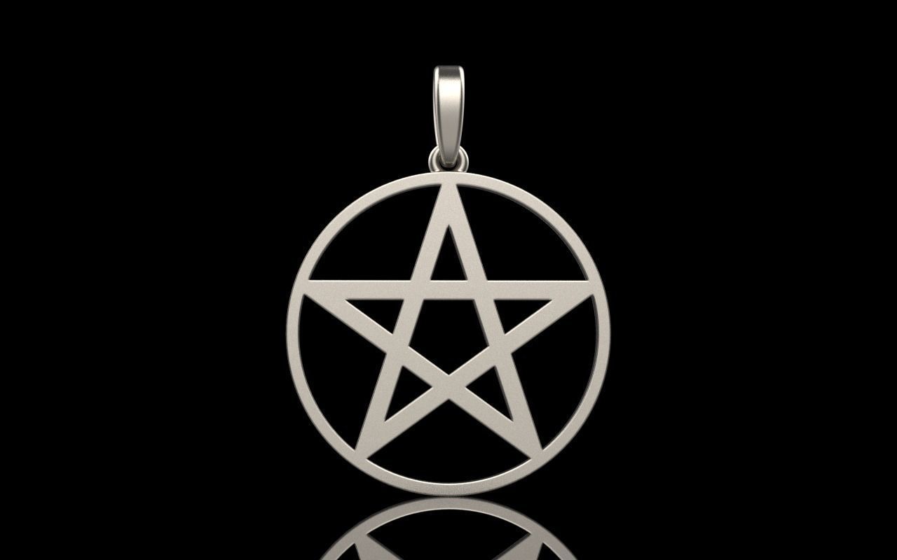 Star of David pendant model 323 3D print model_19