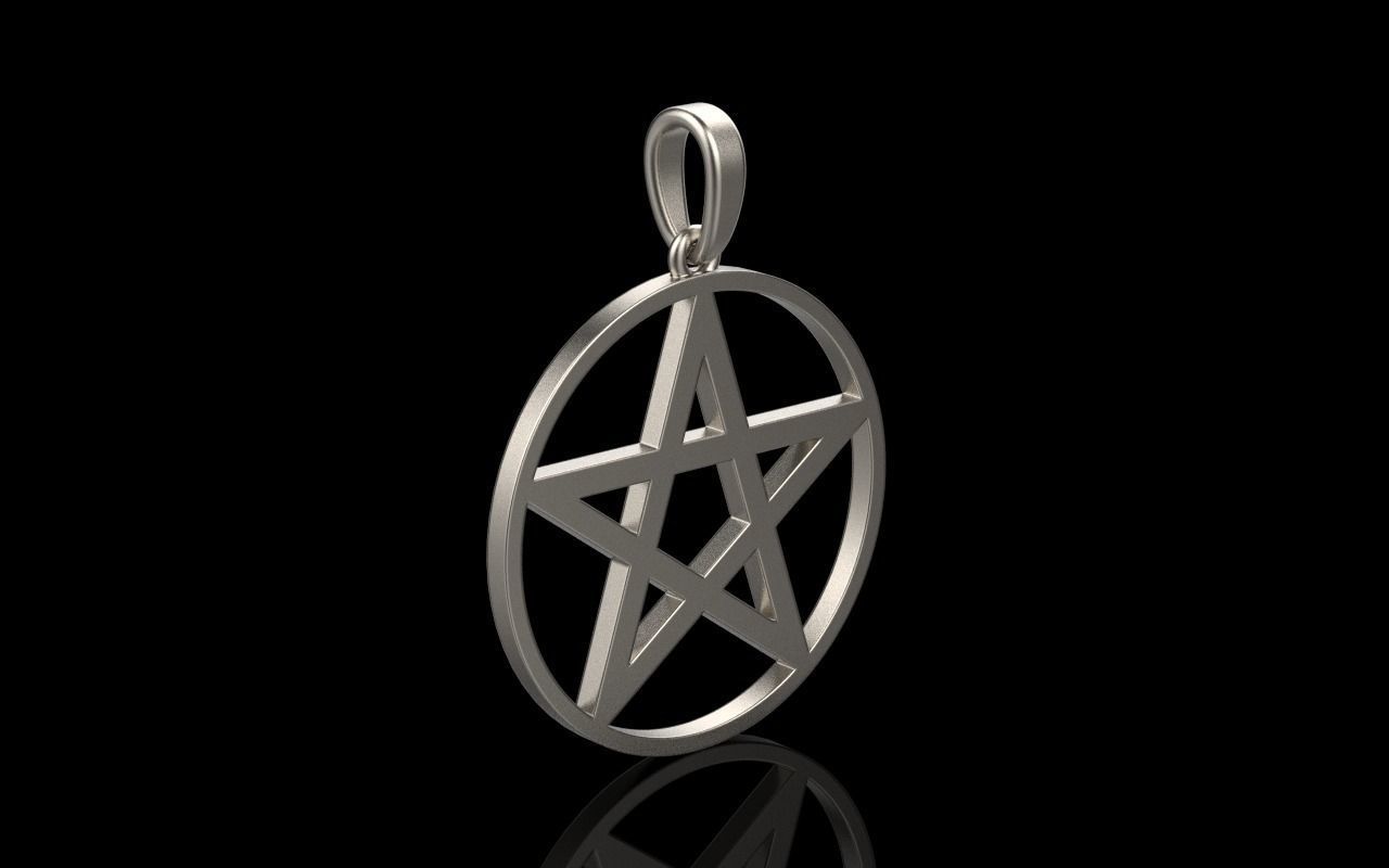 Star of David pendant model 323 3D print model_24