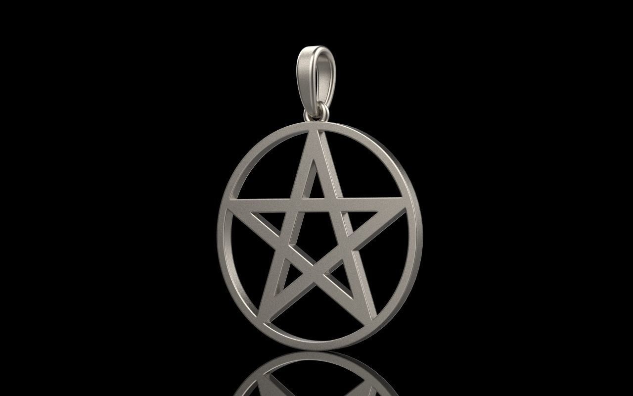 Star of David pendant model 323 3D print model_1