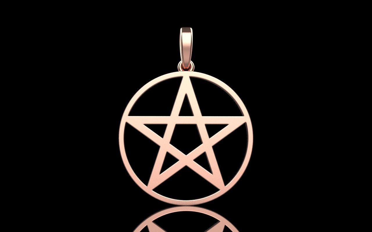 Star of David pendant model 323 3D print model_18