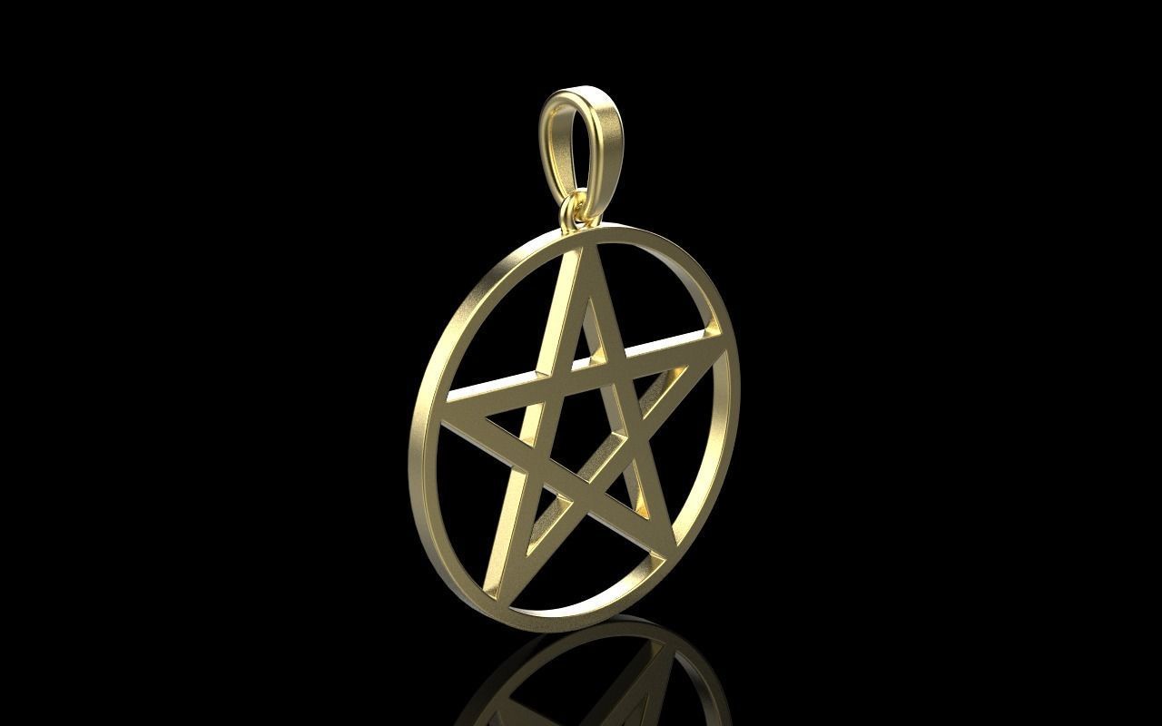 Star of David pendant model 323 3D print model_23