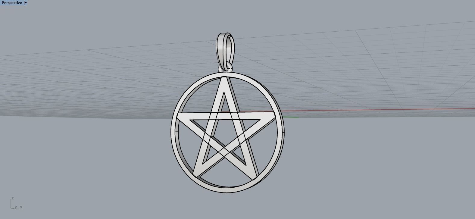 Star of David pendant model 323 3D print model_10